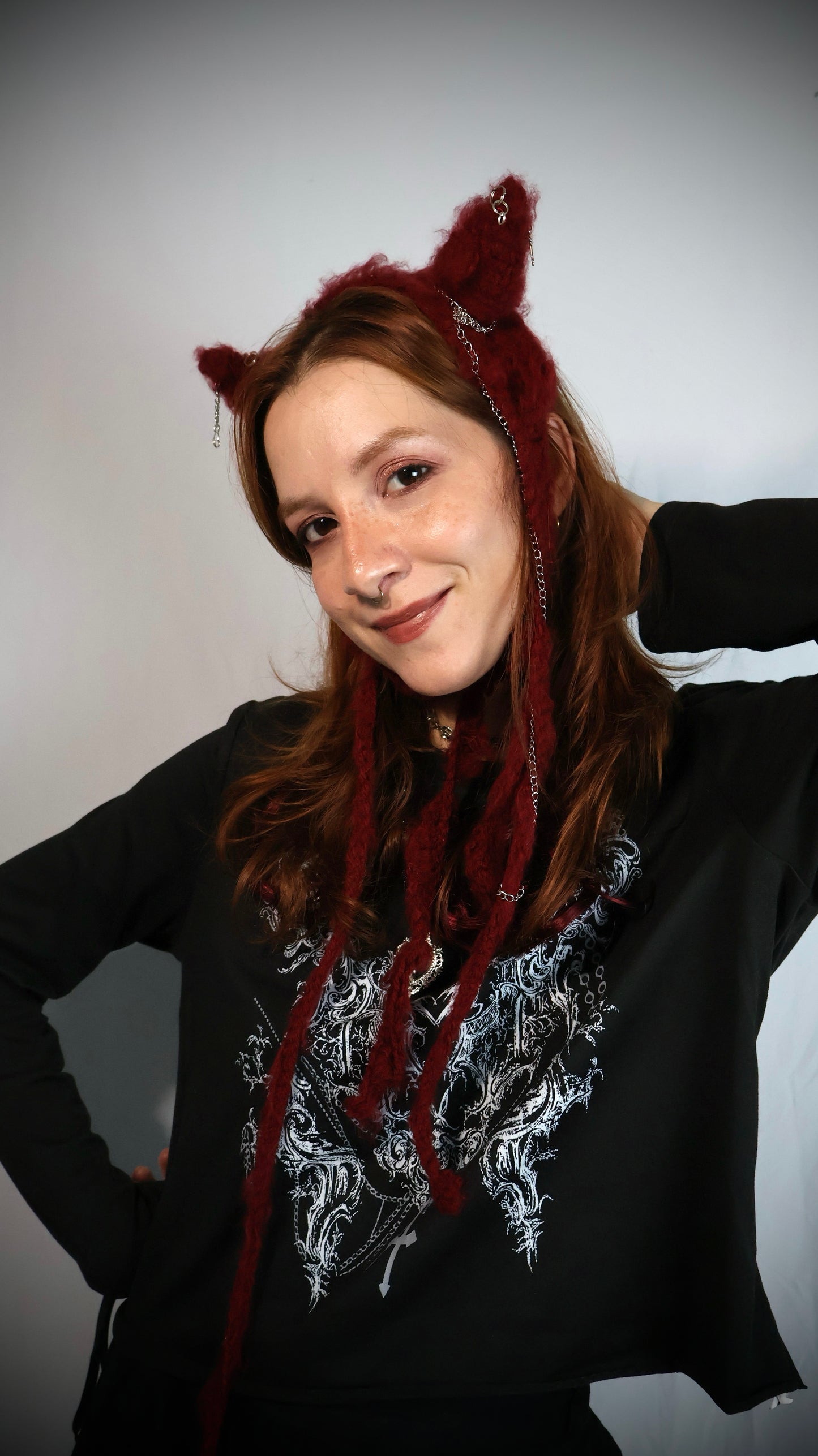 Devil Crochet Bonnet