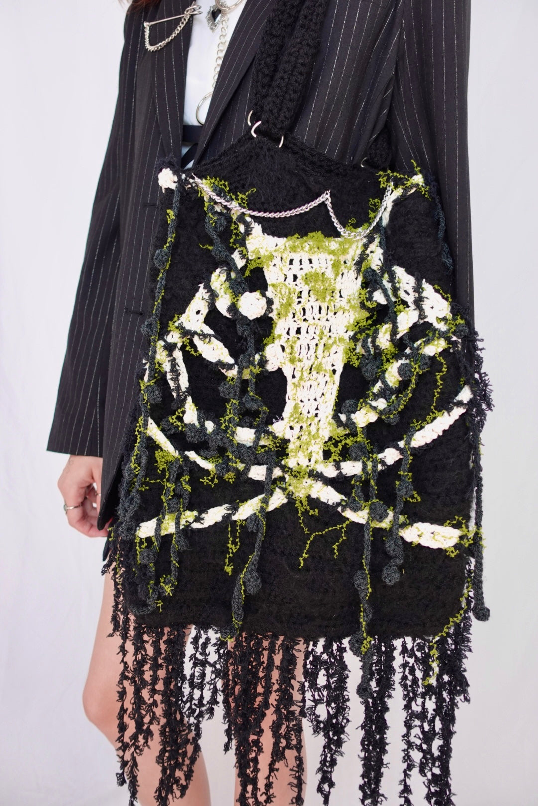 Black Ribcage Bag
