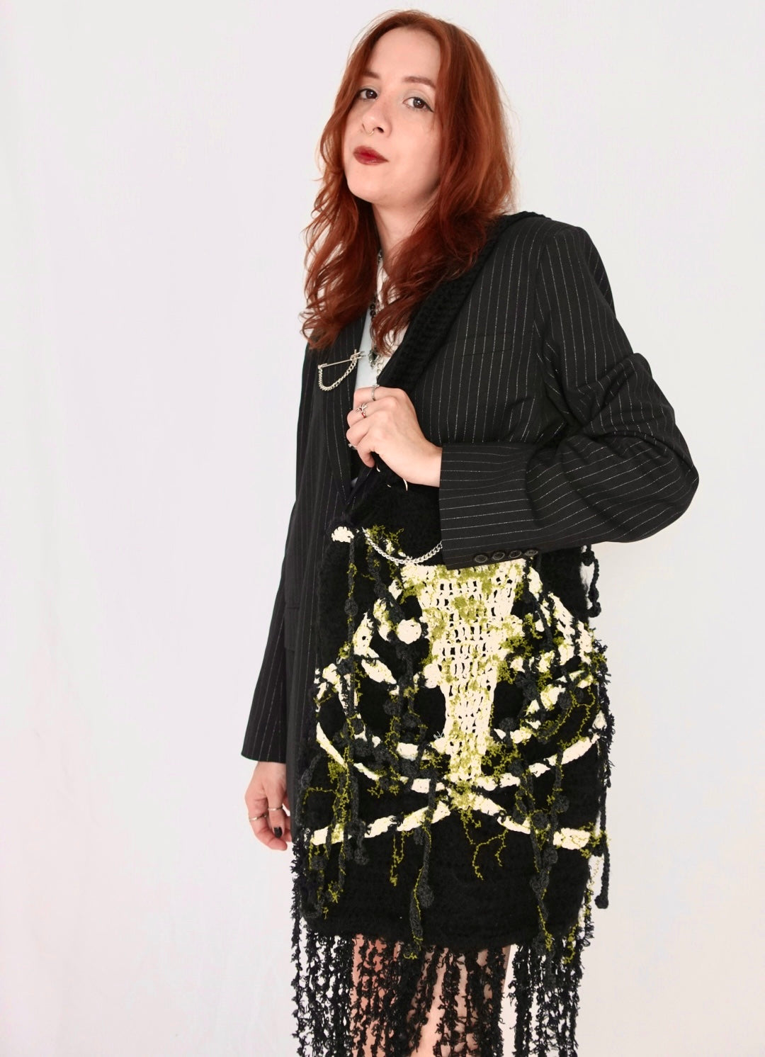 Black Ribcage Bag