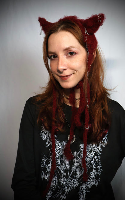 Devil Crochet Bonnet