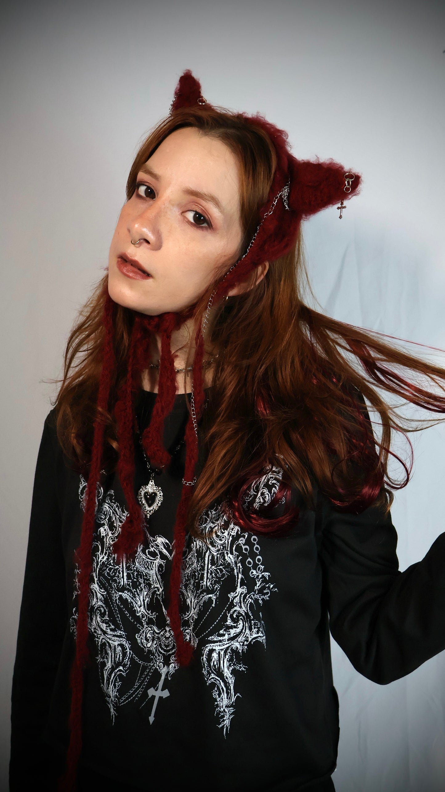 Devil Crochet Bonnet