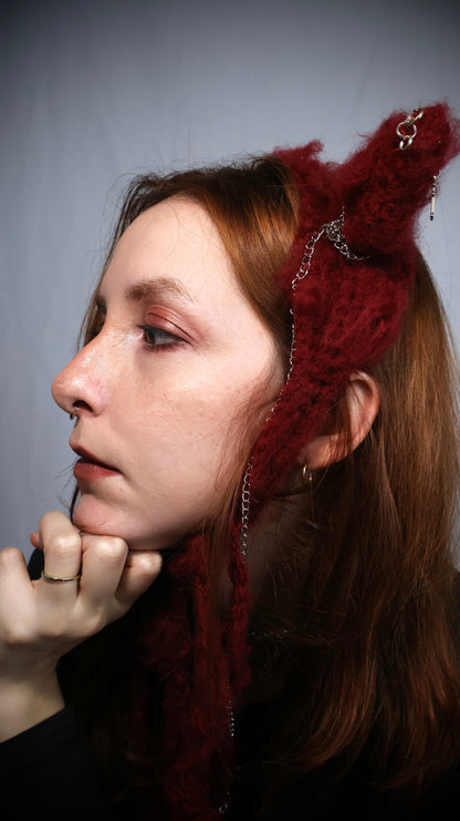 Devil Crochet Bonnet