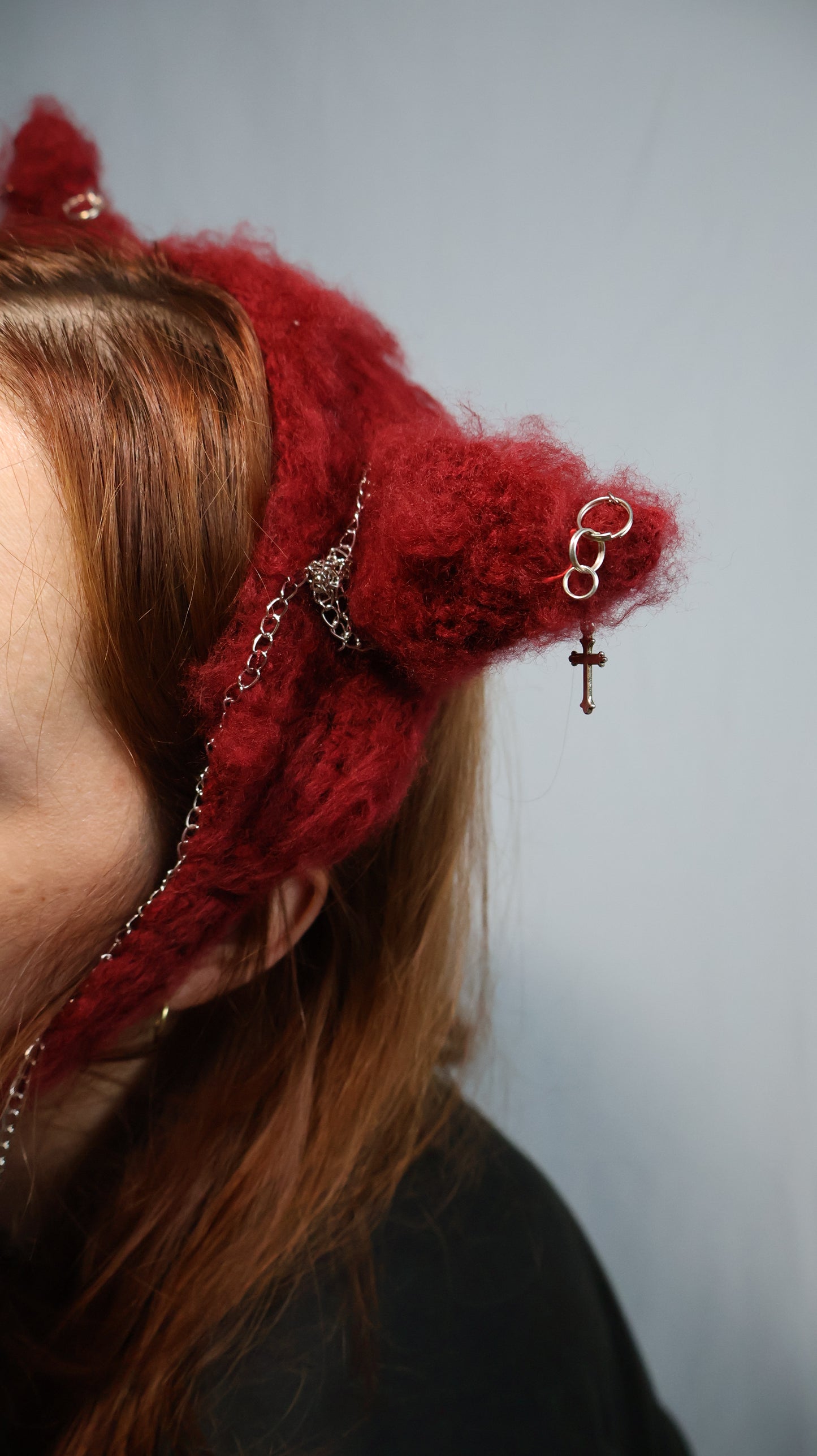 Devil Crochet Bonnet