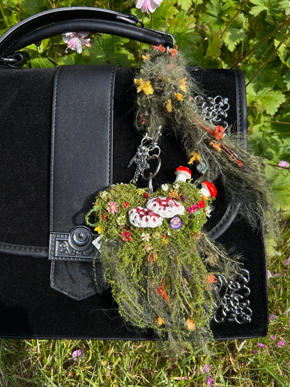 Mossy Heart Keychain
